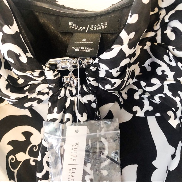 NWT WHBM Convertible Strapless Blouse Top Size 4 - Picture 4 of 5